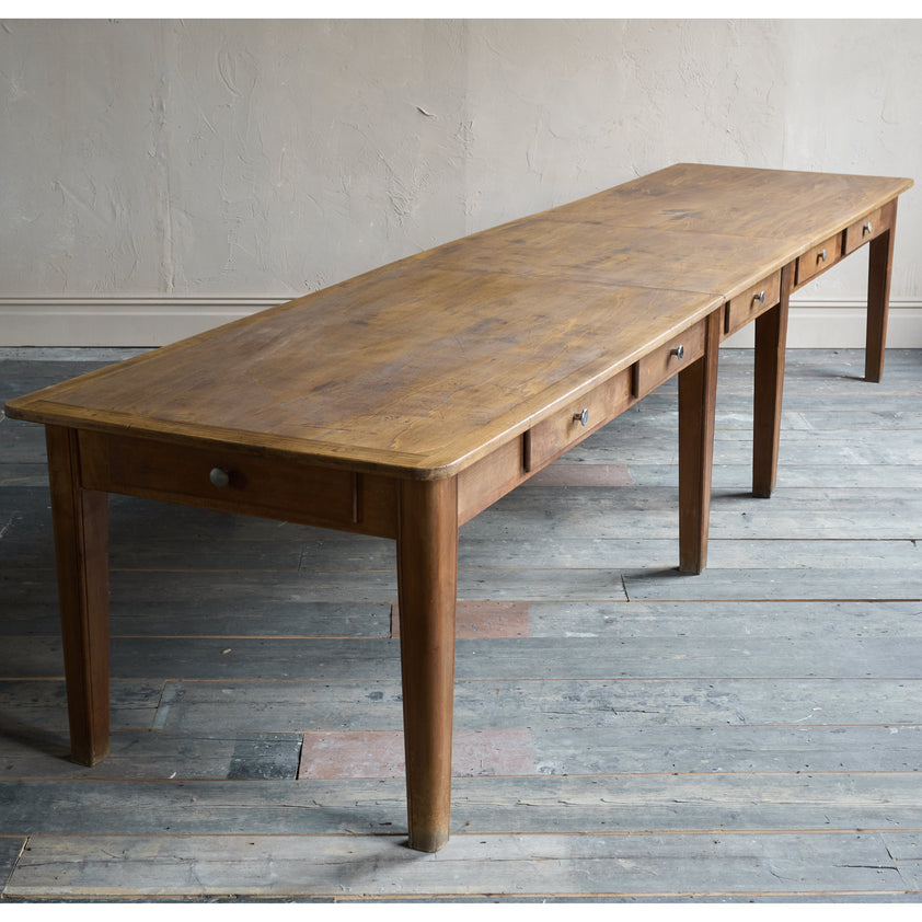 Large vintage work table / dining table – KONTRAST