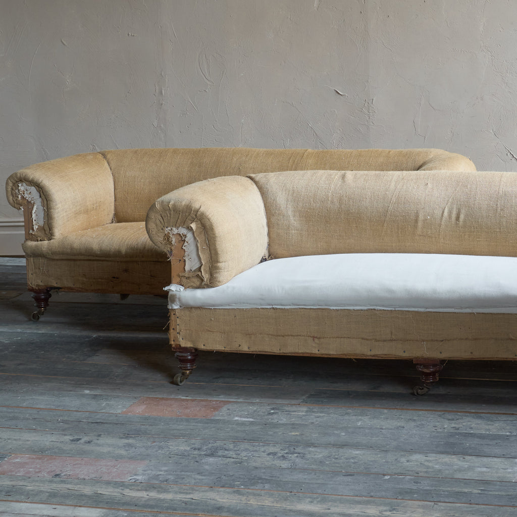 Pair of Antique Country House Chesterfield Sofas-Antique Seating-KONTRAST