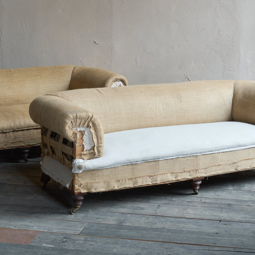 Pair of Antique Country House Chesterfield Sofas-Antique Seating-KONTRAST