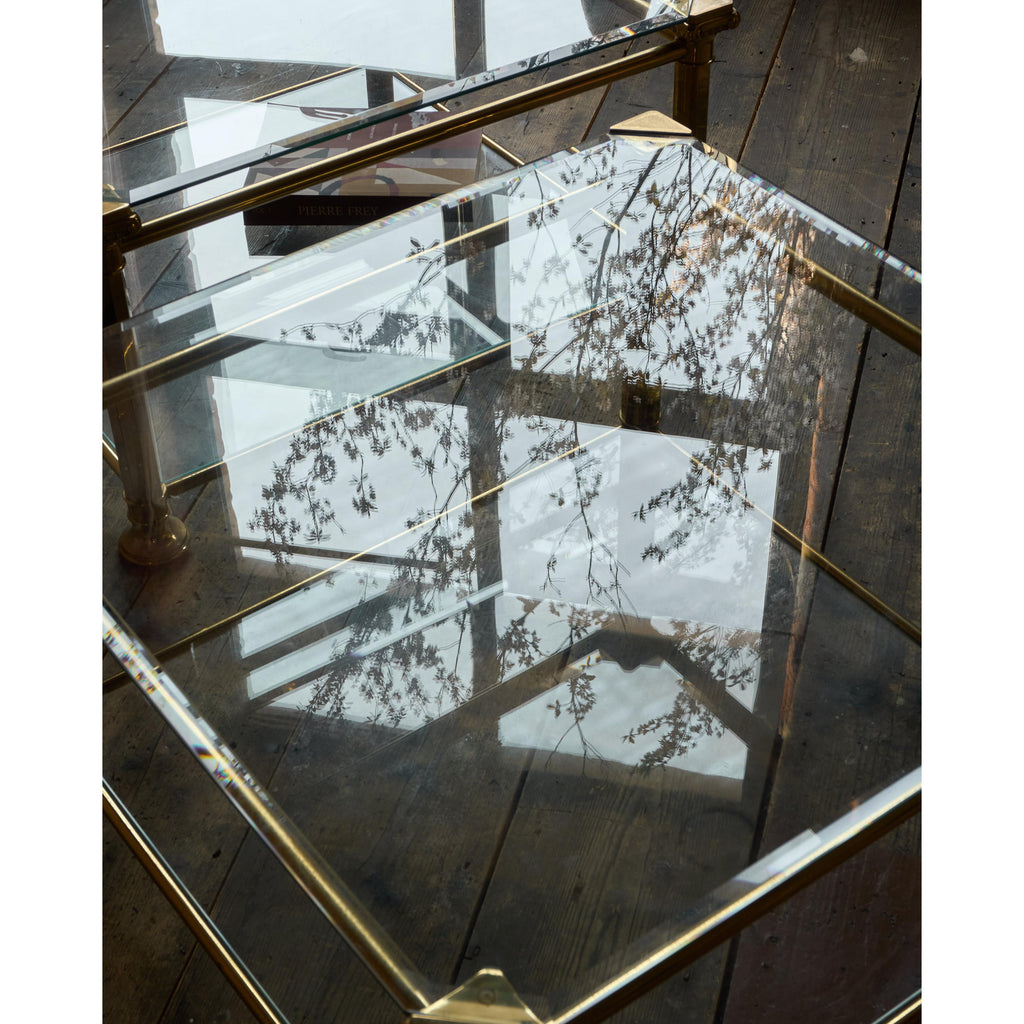 Pair of Glass Coffee Tables-KONTRAST