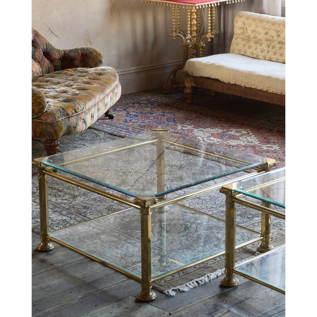 Pair of Glass Coffee Tables-KONTRAST