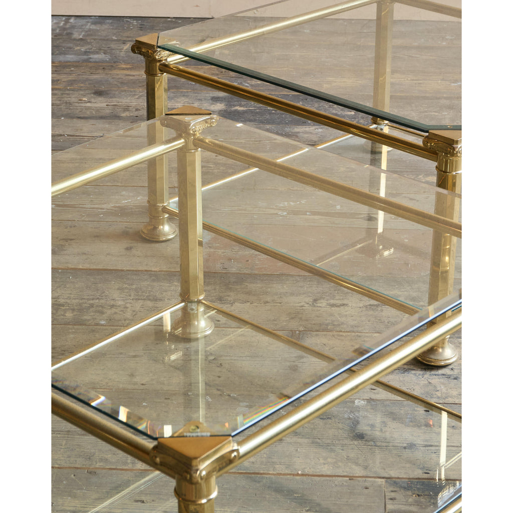Pair of Glass Coffee Tables-KONTRAST