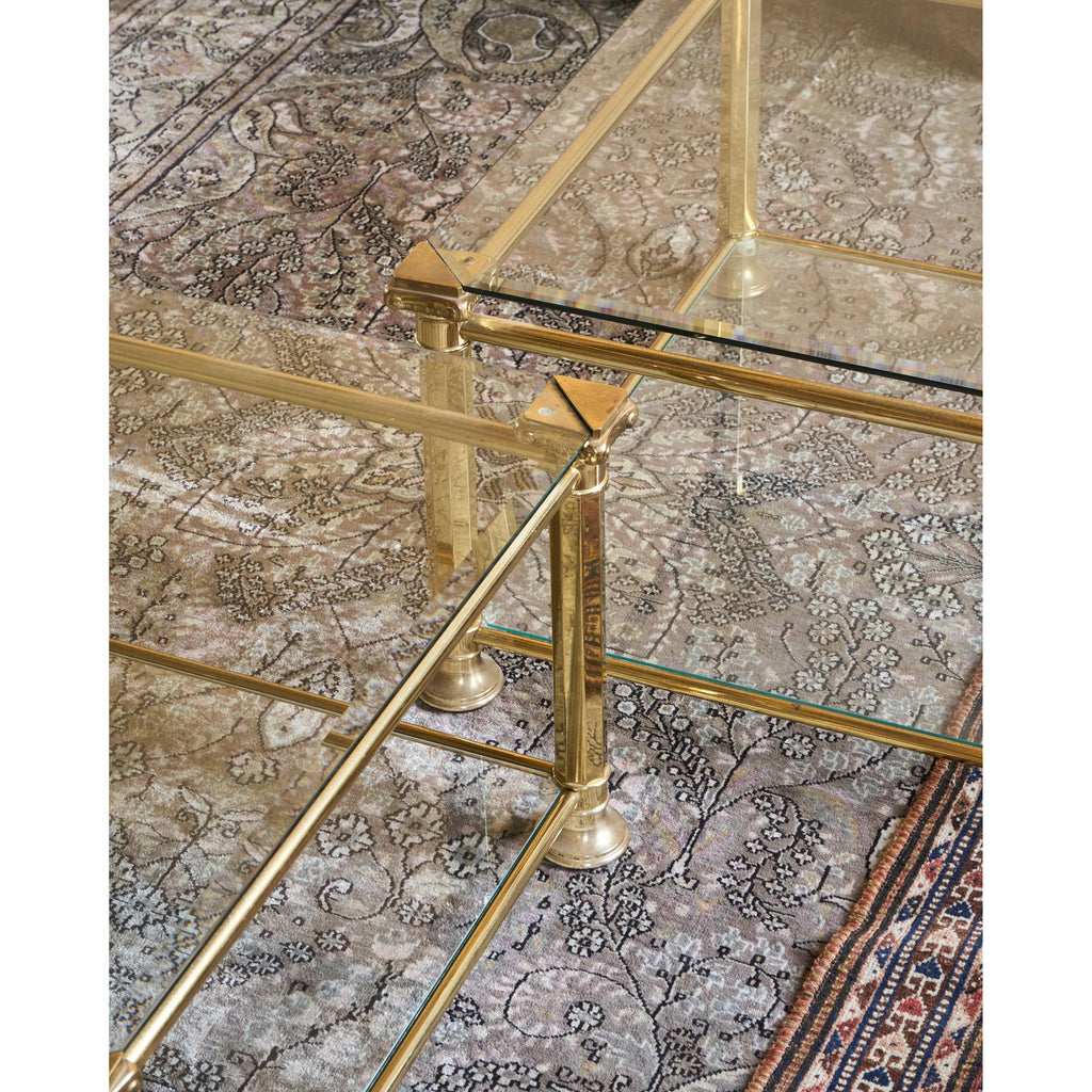 Pair of Glass Coffee Tables-KONTRAST