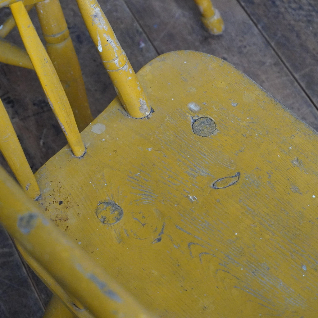 Pair of Windsor Stick Back Painted Chairs-Antique Seating-KONTRAST