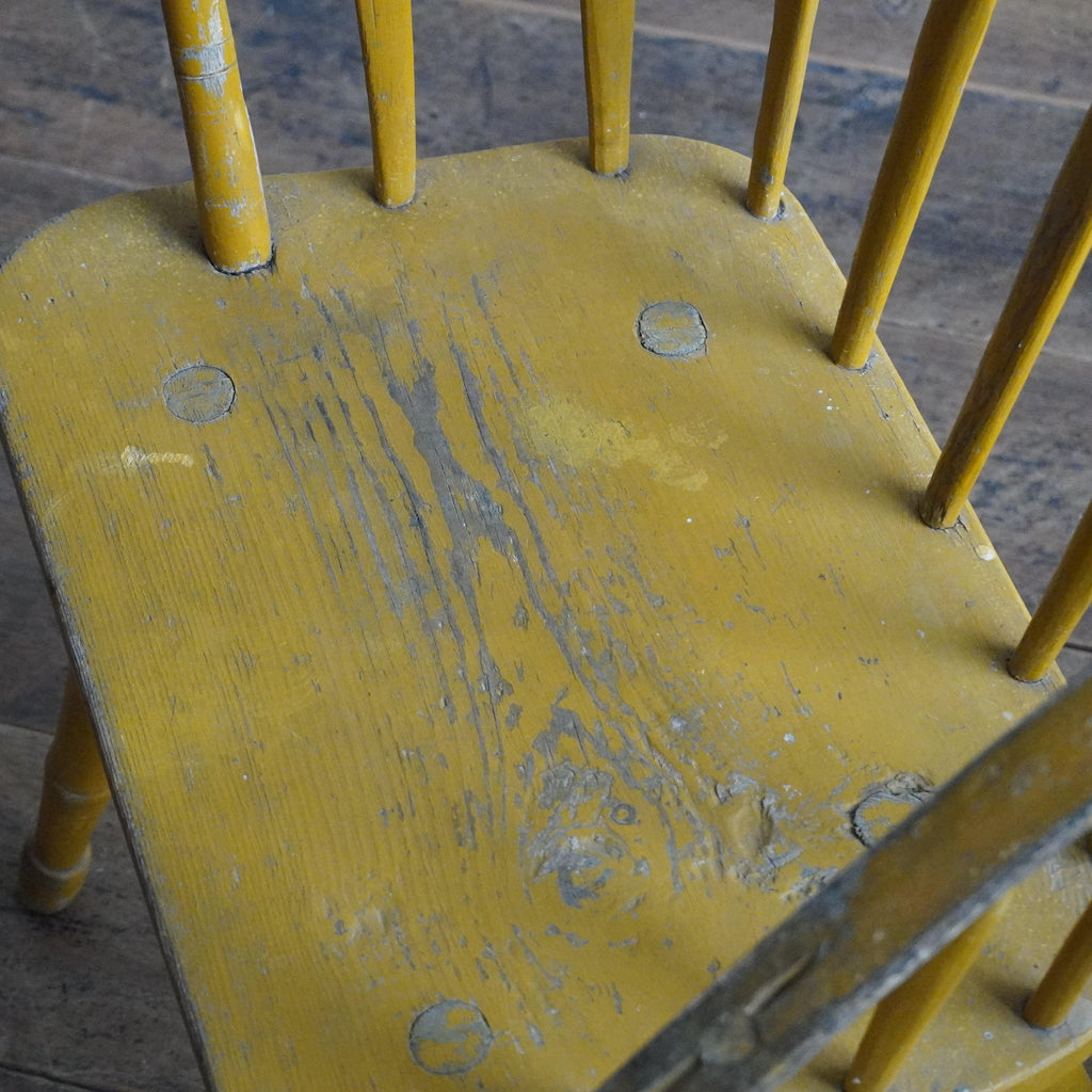 Pair of Windsor Stick Back Painted Chairs-Antique Seating-KONTRAST