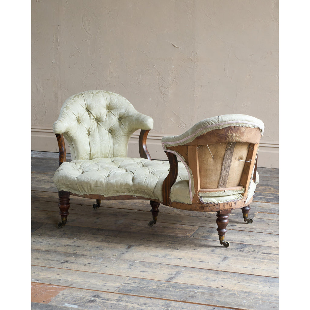 Regency Conversation Sofa - simulated rosewood.-Antique Seating-KONTRAST