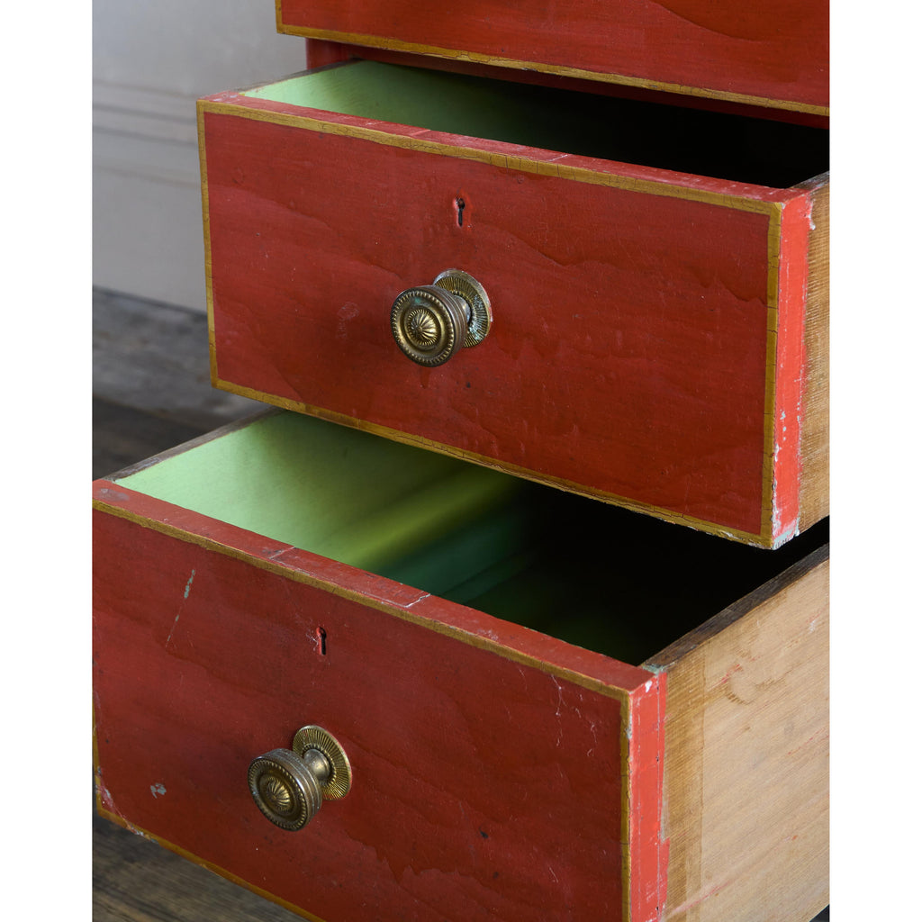 Regency Simulated Bamboo Kneehole Desk-Antique Tables-KONTRAST