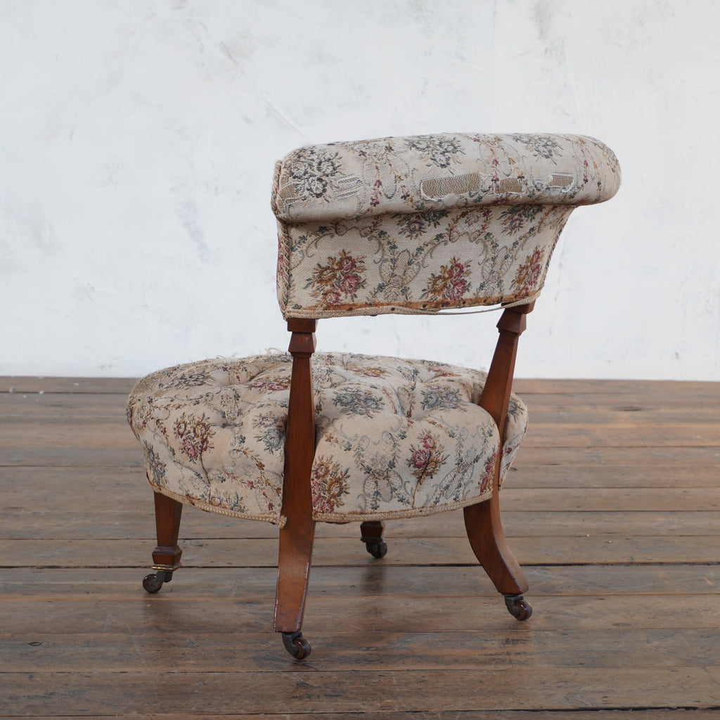 Tapestry bedroom chair probably by Gillows-KONTRAST