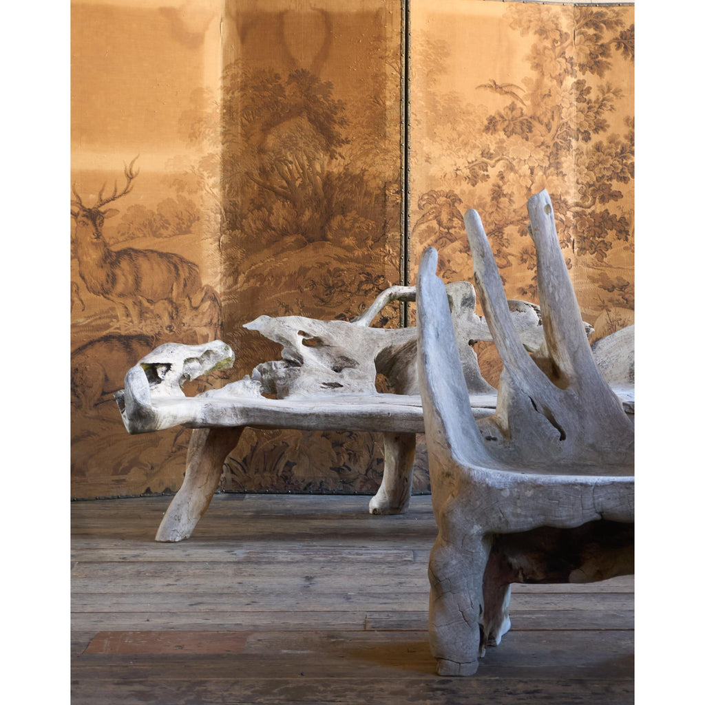 Teak Root Bench-Vintage Seating-KONTRAST