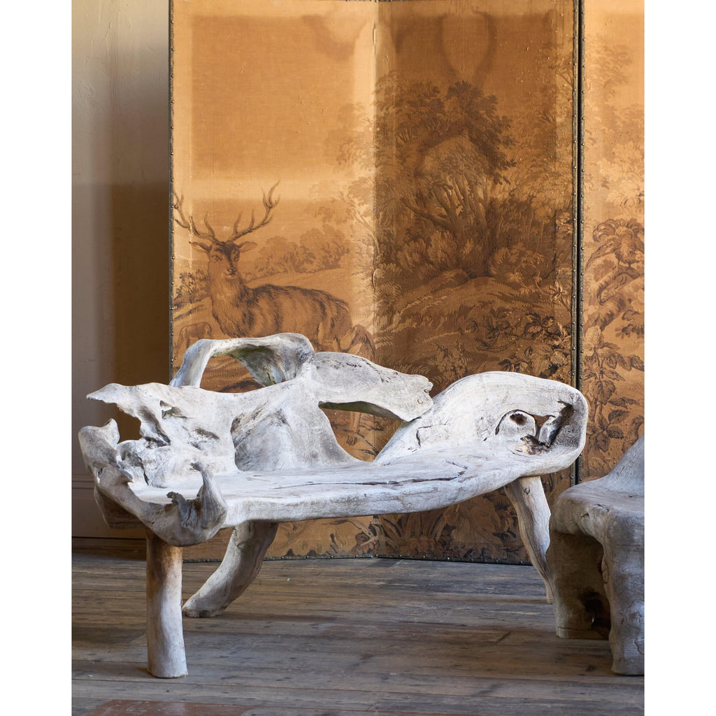 Teak Root Bench-Vintage Seating-KONTRAST