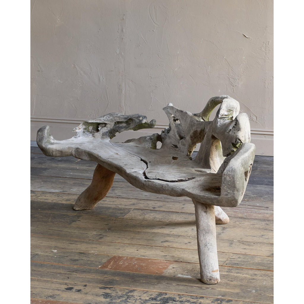 Teak Root Bench-Vintage Seating-KONTRAST