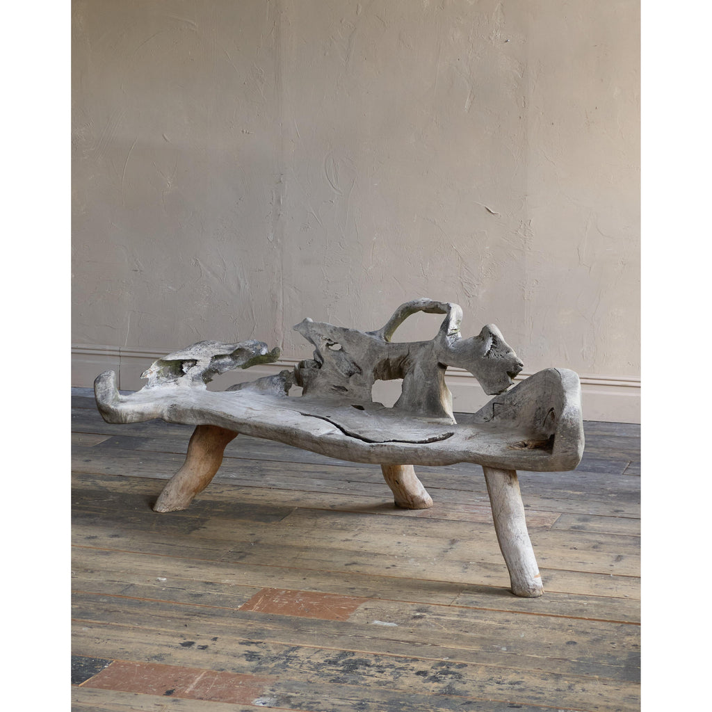 Teak Root Bench-Vintage Seating-KONTRAST