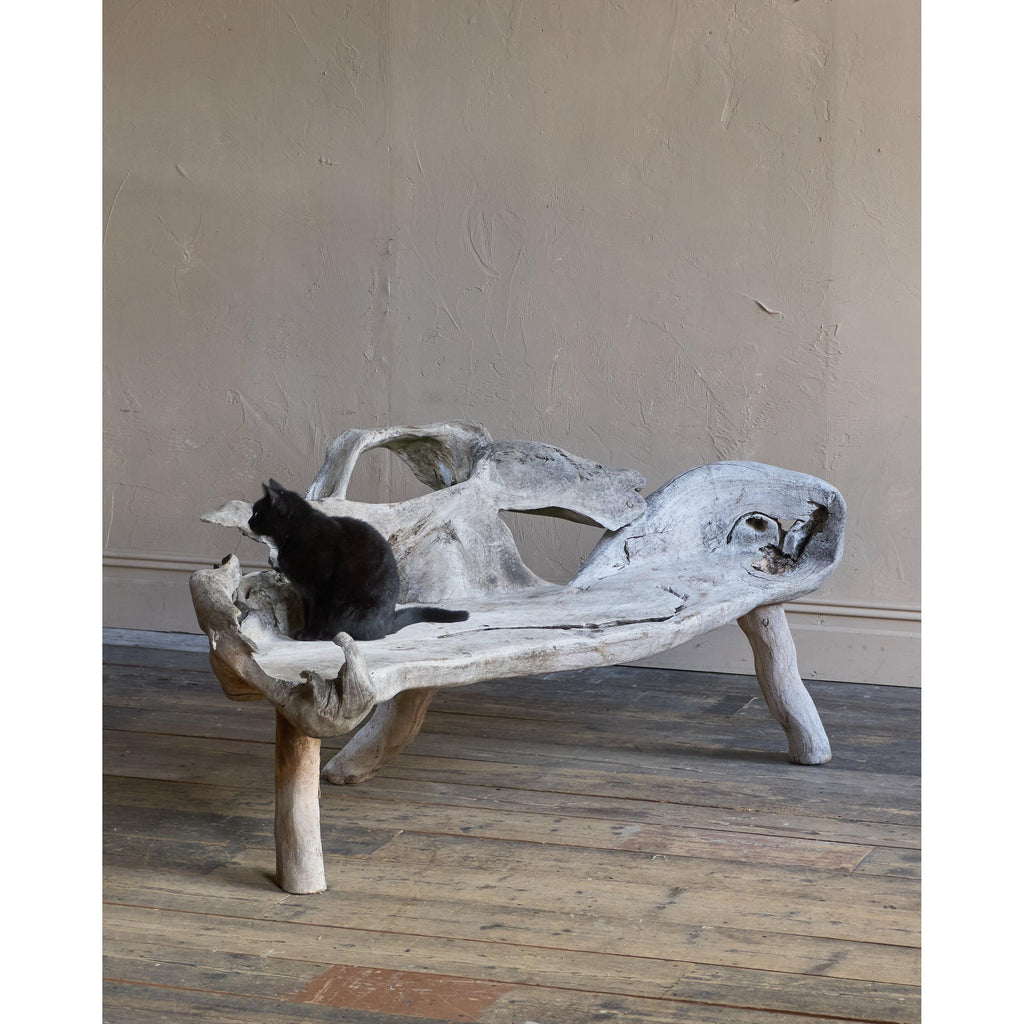 Teak Root Bench-Vintage Seating-KONTRAST