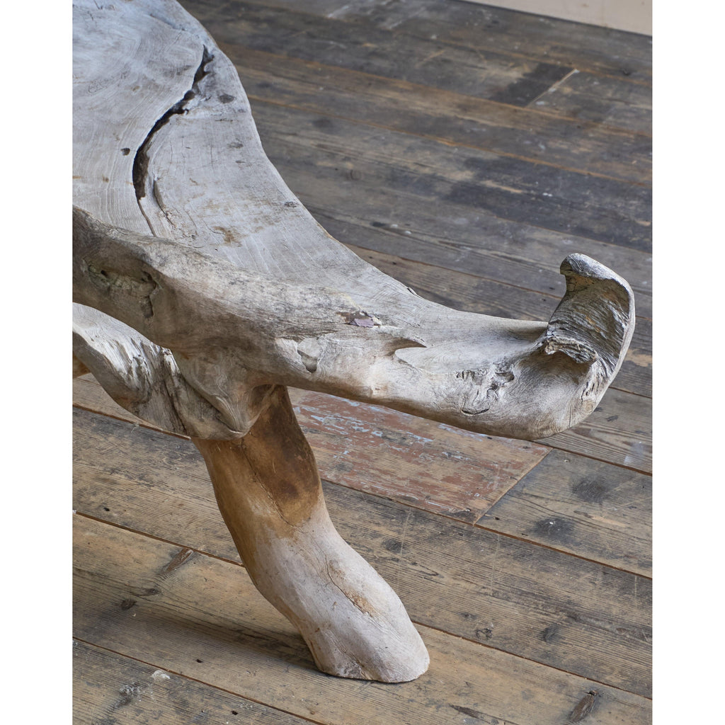 Teak Root Bench-Vintage Seating-KONTRAST