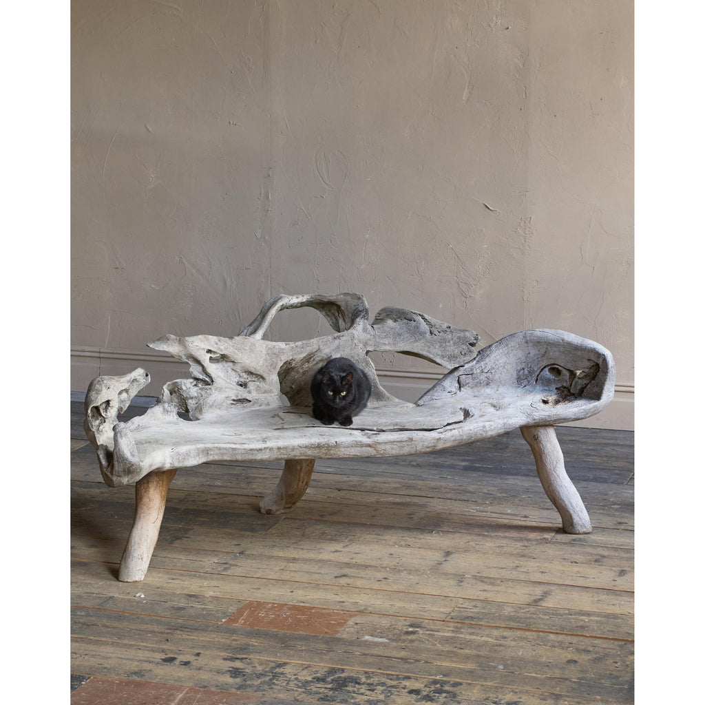 Teak Root Bench-Vintage Seating-KONTRAST