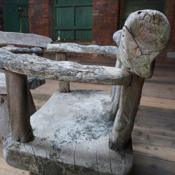 A Pair of Rustic Garden Chairs KONTRAST