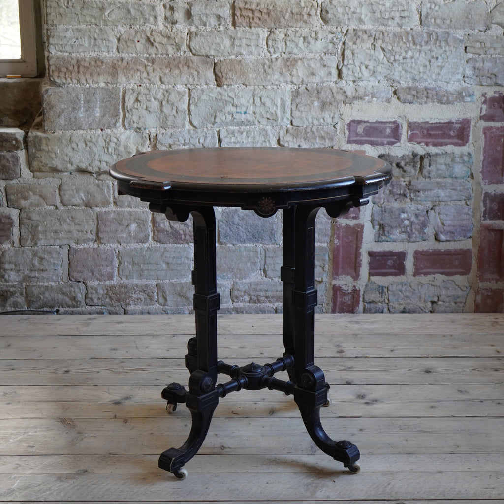 Aesthetic Movement Ebonised Side table-Antique Tables-KONTRAST