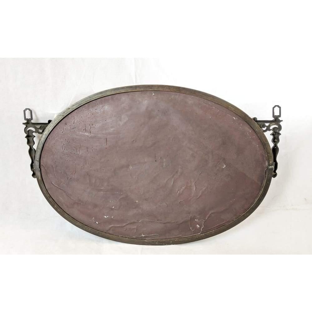 Antique Copper / Bronze framed Wall Mirror, ornate victorian brackets lovely patina-Antique Decor / Accessories-KONTRAST