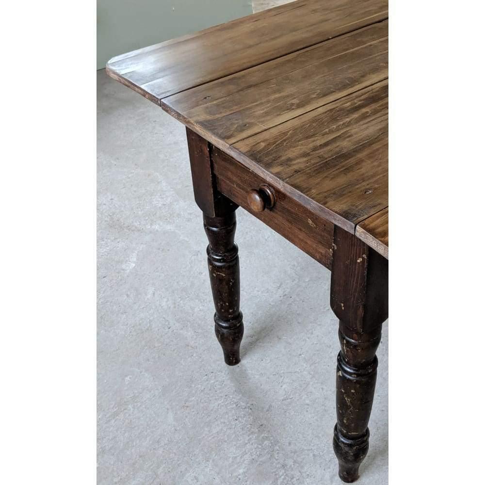 Antique Drop Leaf Table in original painted finish-Antique Tables-KONTRAST