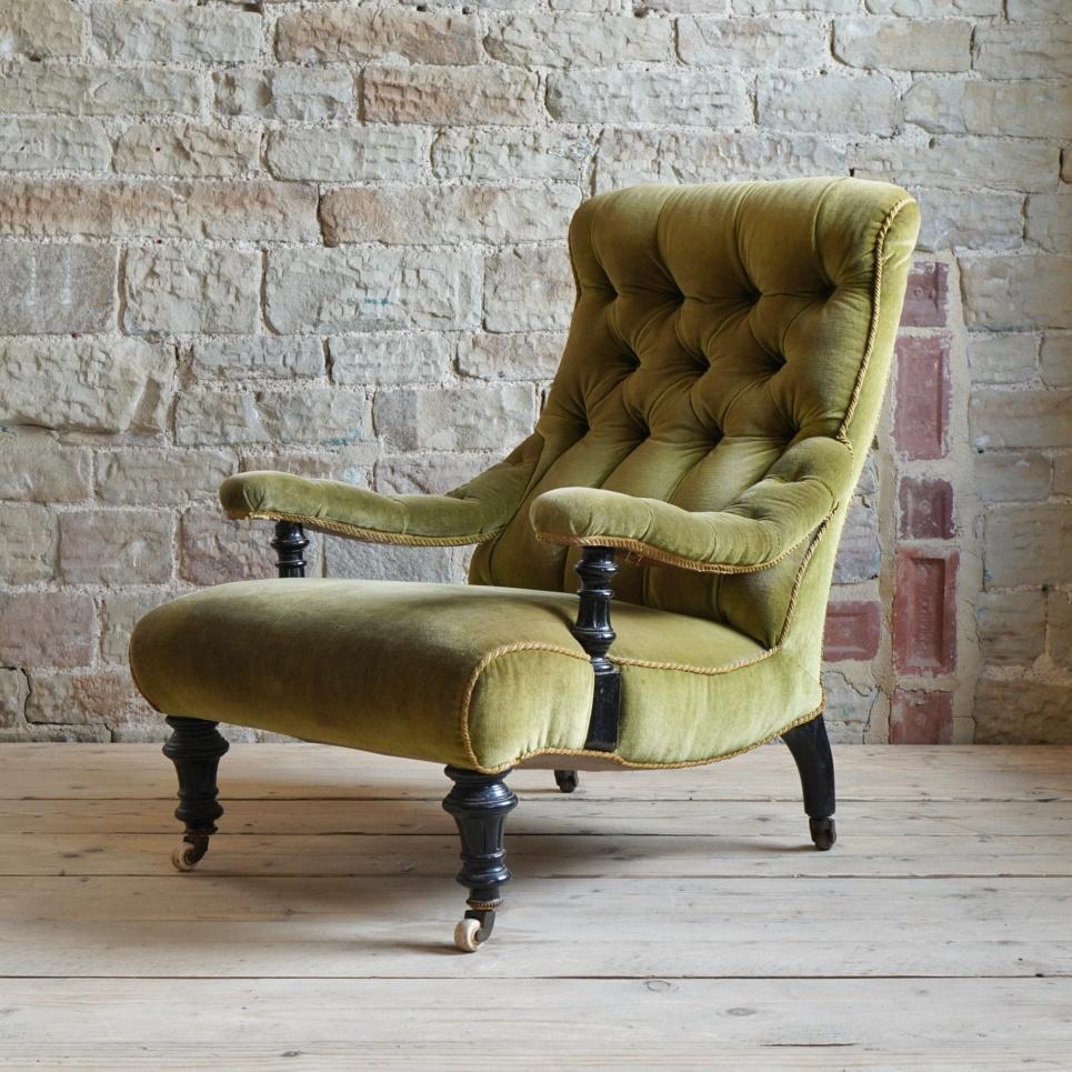 Antique English Open Armchair-Antique Seating-KONTRAST