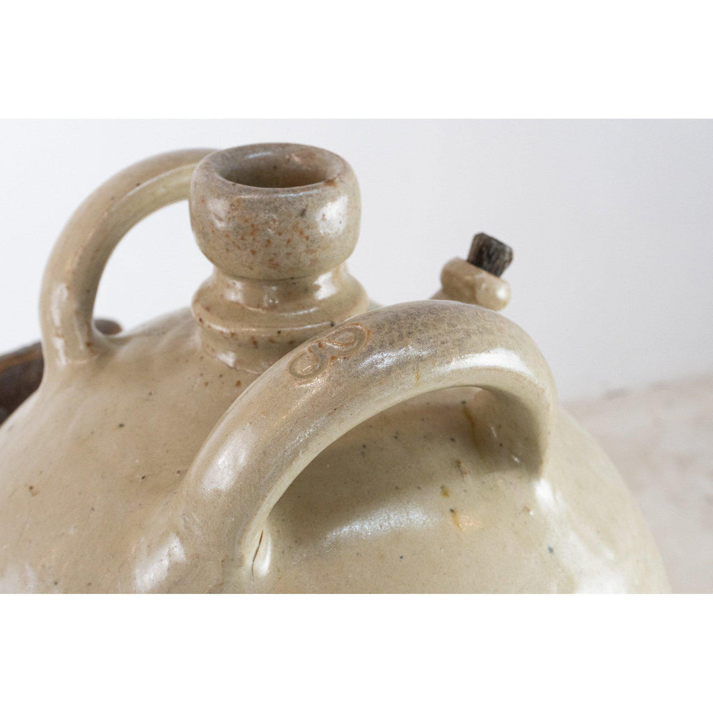 Antique French Earthenware Flagon Pot-Antique Decor / Accessories-KONTRAST