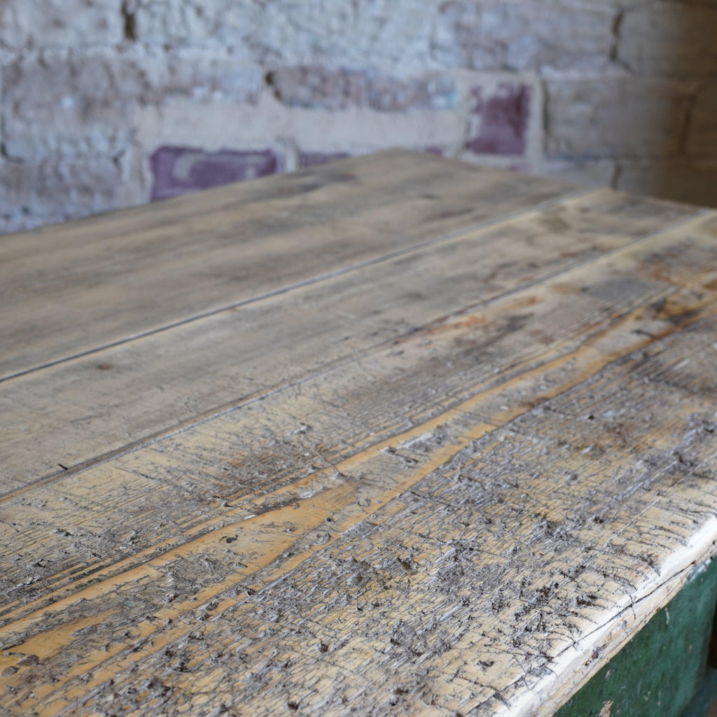 Antique Green Table-Antique Tables-KONTRAST