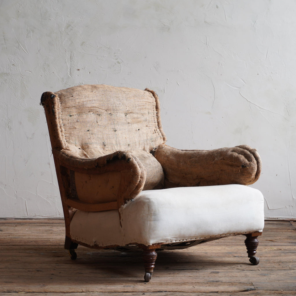 Antique Howard Style Armchair-KONTRAST