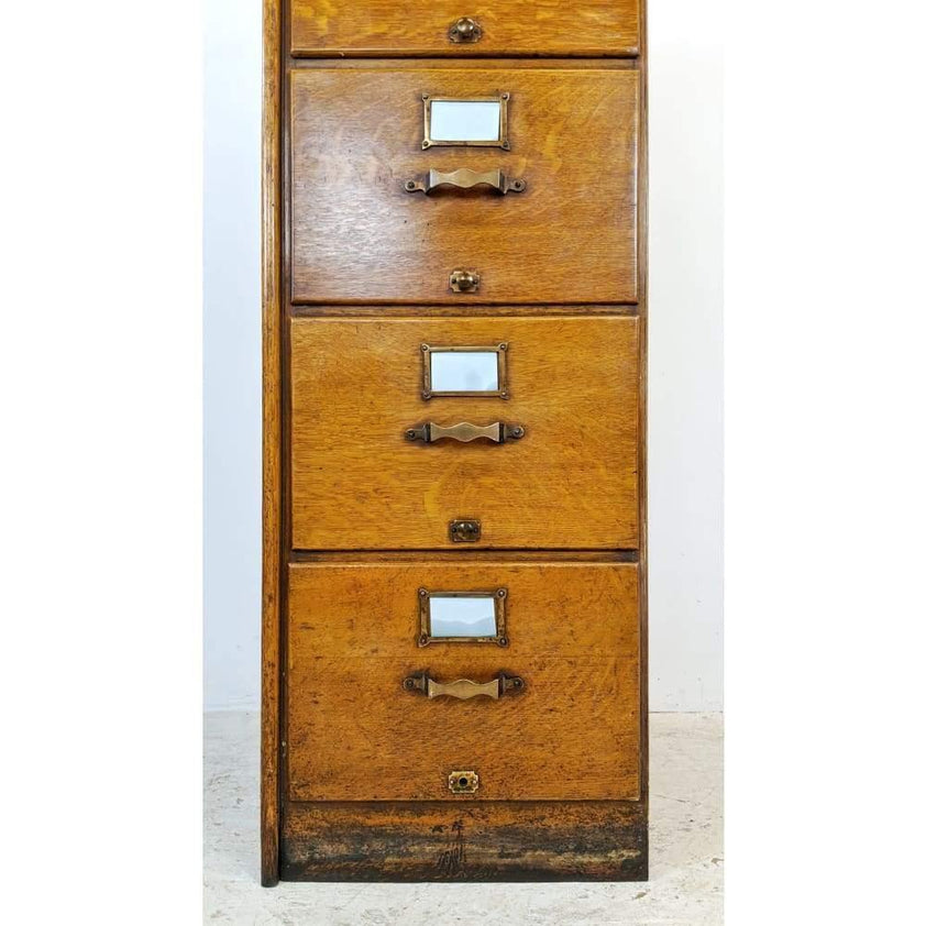 KONTRAST - Antique Oak Filing Cabinet - the 