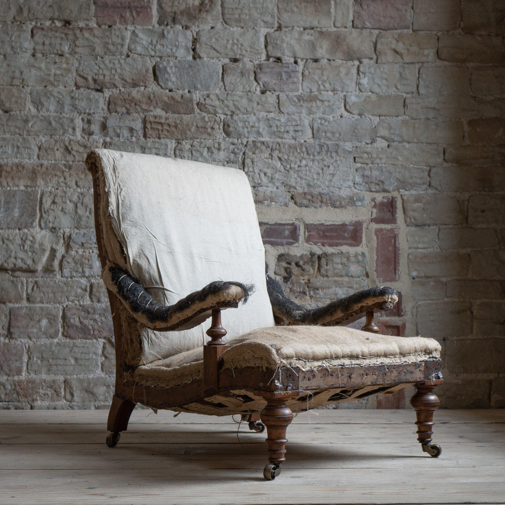 Antique Open Armchair - deconstructed-Antique Seating-KONTRAST