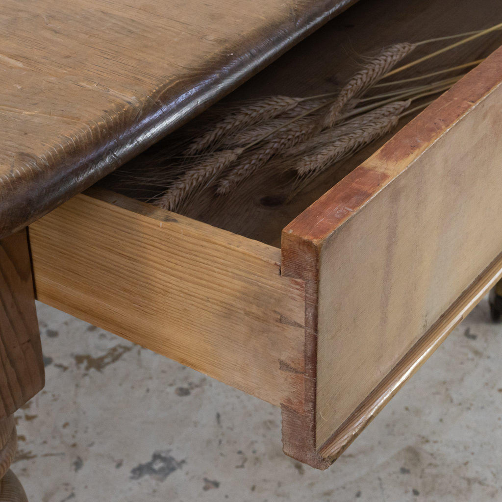 Antique Pine Dining Table-Antique Tables-KONTRAST