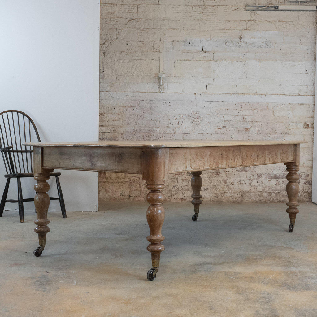 Antique Pine Dining Table-Antique Tables-KONTRAST
