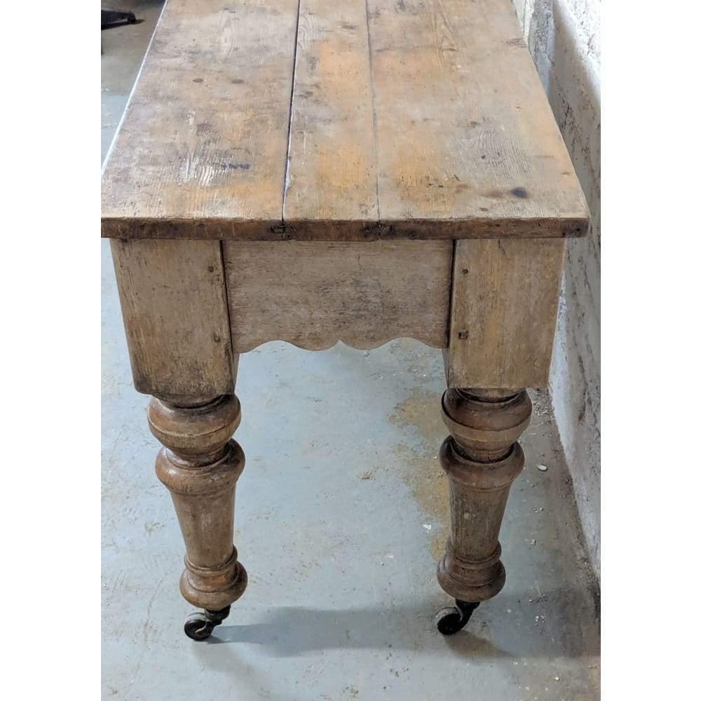 Antique Pine Scullery Kitchen Table-Antique Tables-KONTRAST