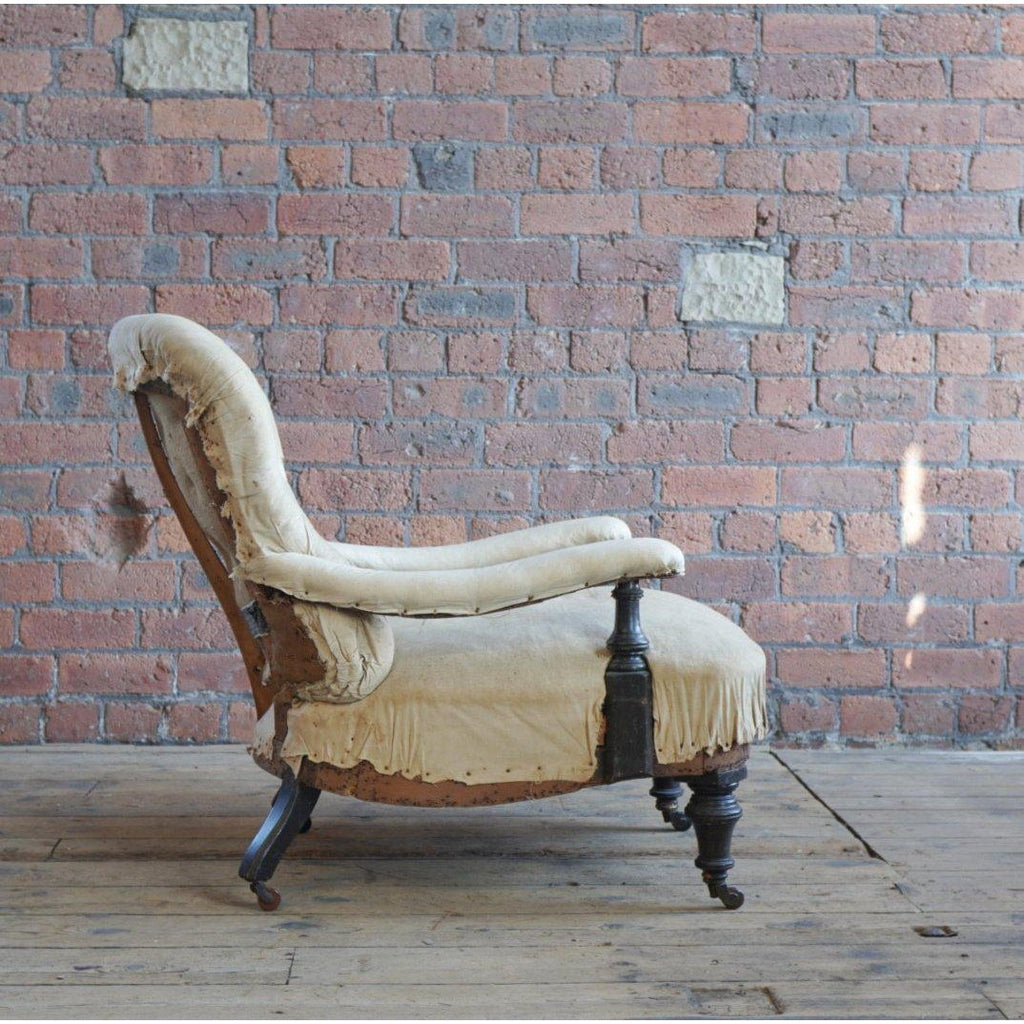 Antique Spoon back Open Armchair-Antique Seating-KONTRAST