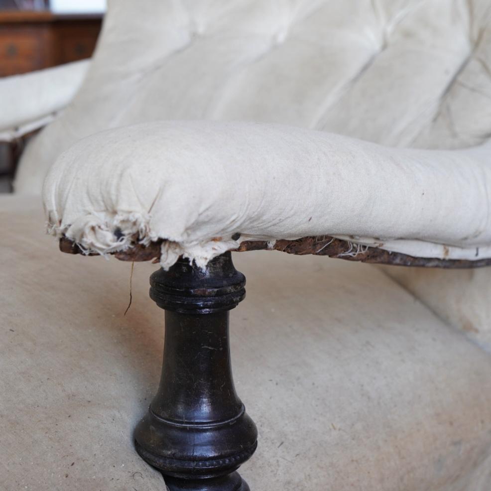 Antique Spoon back Open Armchair-Antique Seating-KONTRAST