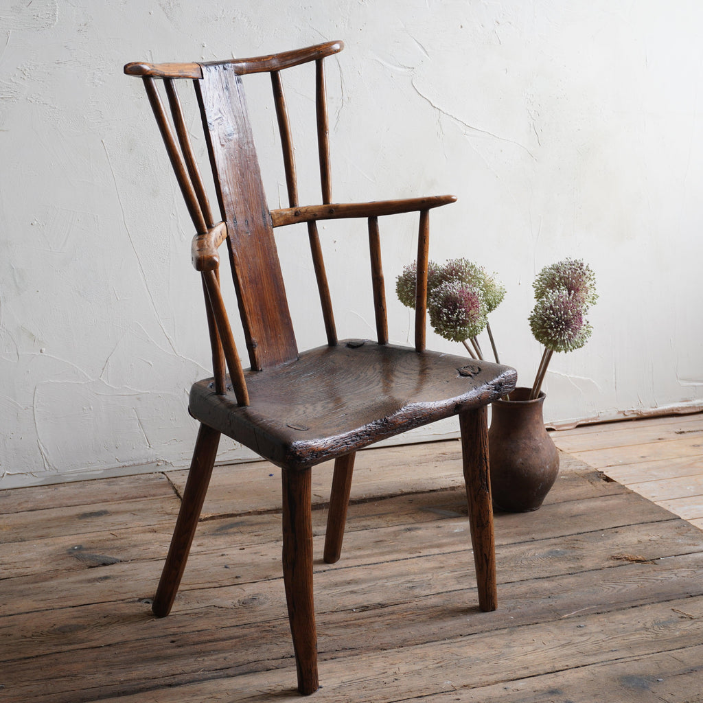 Antique Stickback Chair-KONTRAST