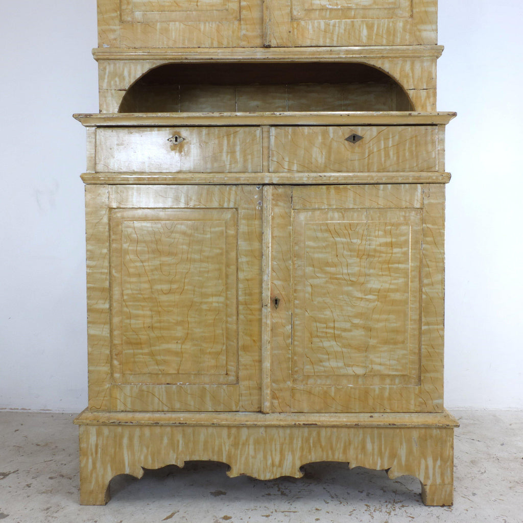 Antique Swedish painted pine dresser-Antique Storage-KONTRAST