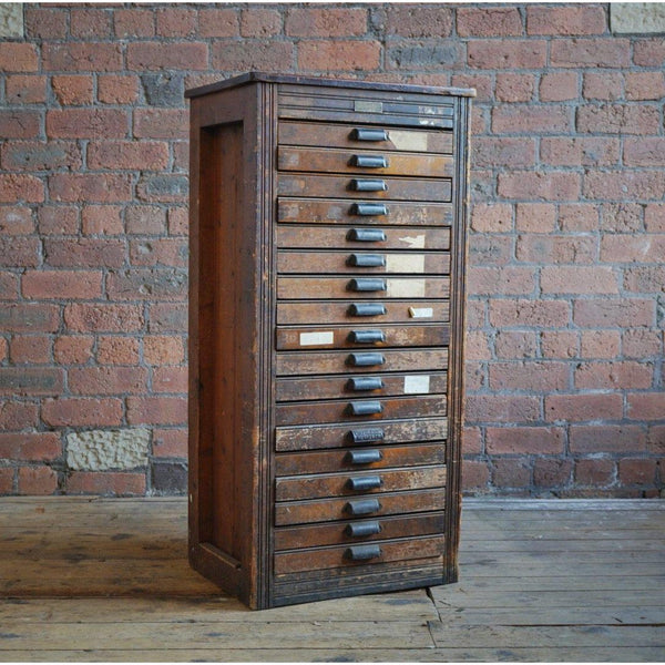 Antique Typesetting, Slim Drawer Unit - printers storage drawers– KONTRAST