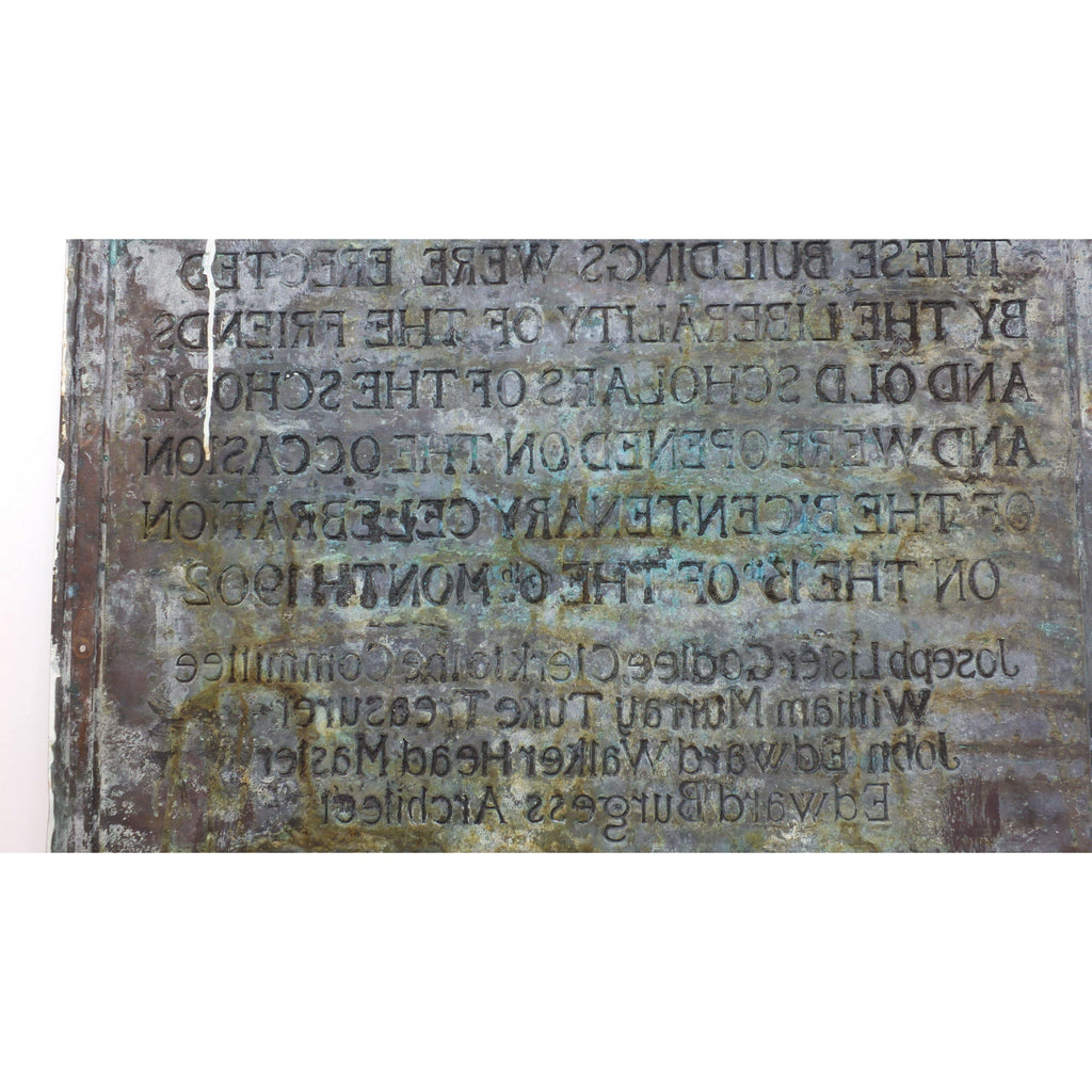 Antique copper wall plaque-Antique Decor / Accessories-KONTRAST