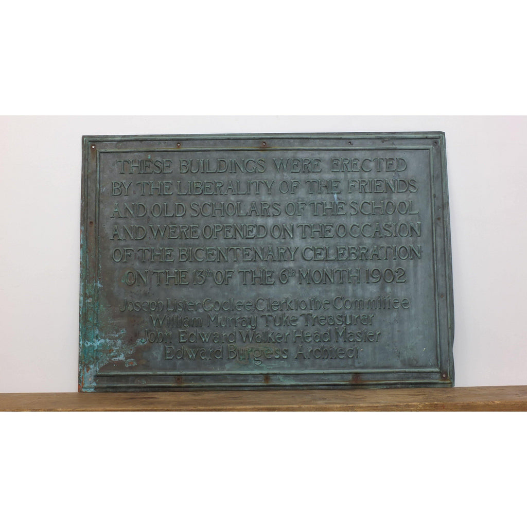 Antique copper wall plaque-Antique Decor / Accessories-KONTRAST