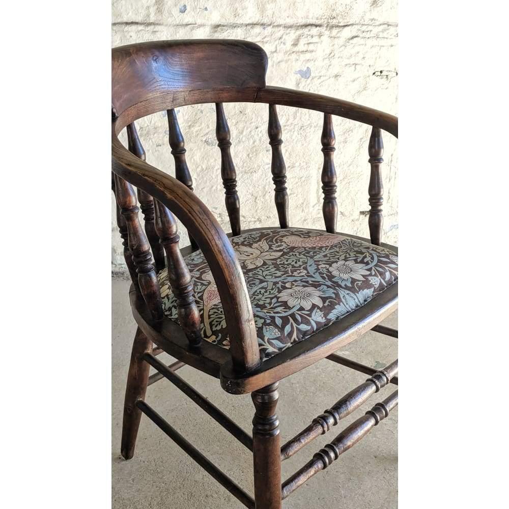 Antique oak captains chair-Antique Seating-KONTRAST