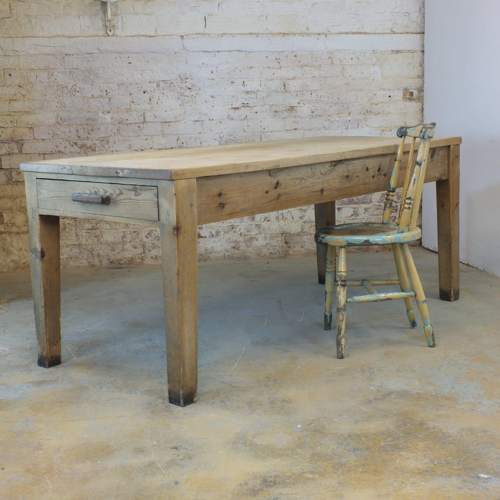 Antique pine kitchen table-Antique Tables-KONTRAST