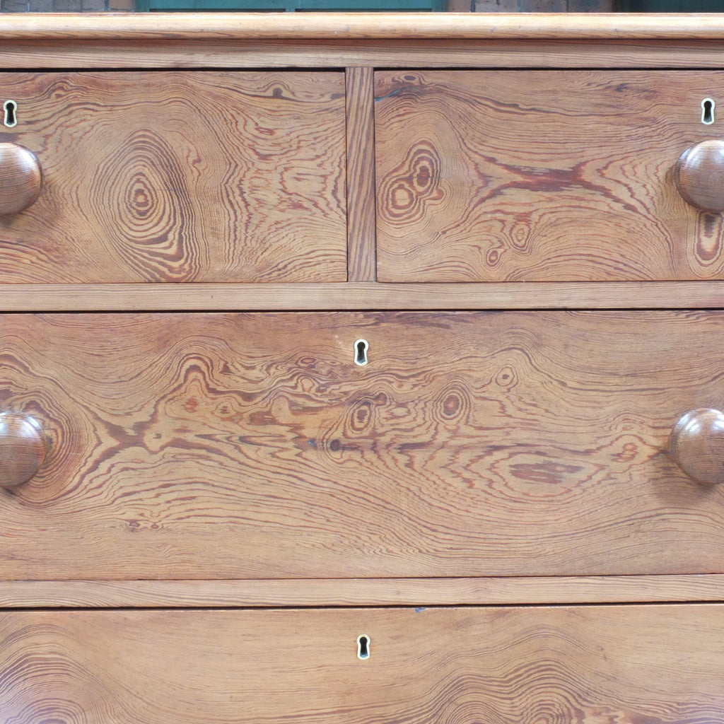 Antique pitch pine chest of drawers-Antique Storage-KONTRAST