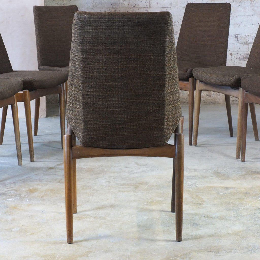 Archie Shine Mid Century Dining Chairs x 8-Mid Century Seating-KONTRAST