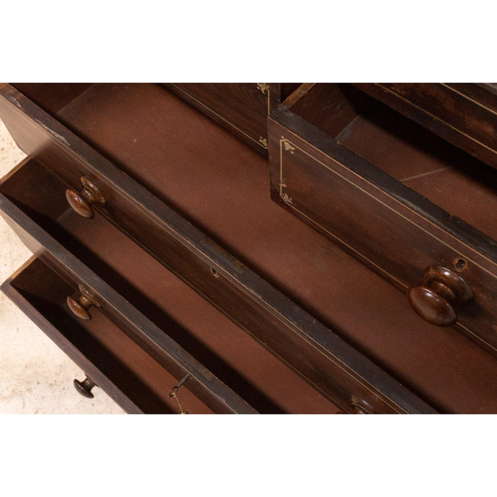 Chest of Drawers - painted faux rosewood-Antique Storage-KONTRAST