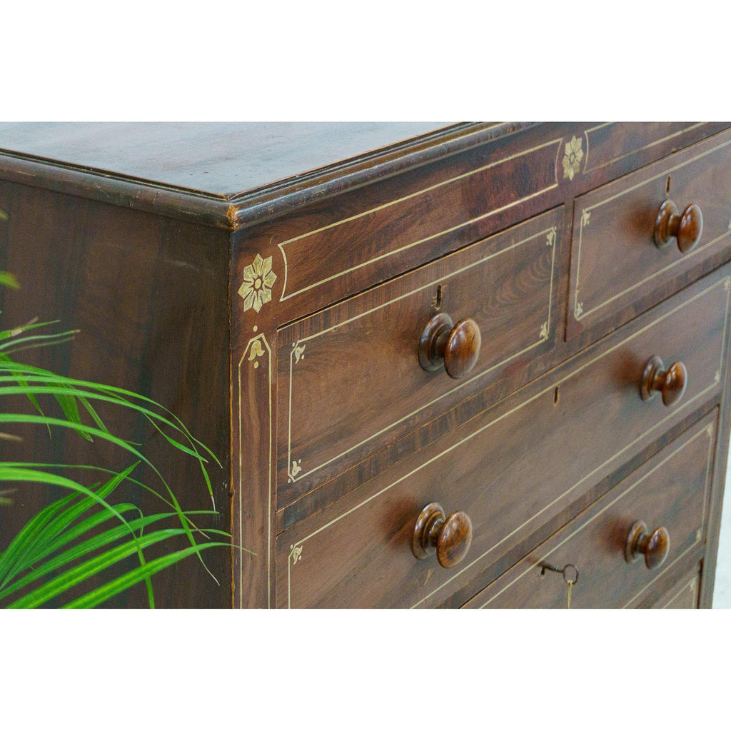 Chest of Drawers - painted faux rosewood-Antique Storage-KONTRAST