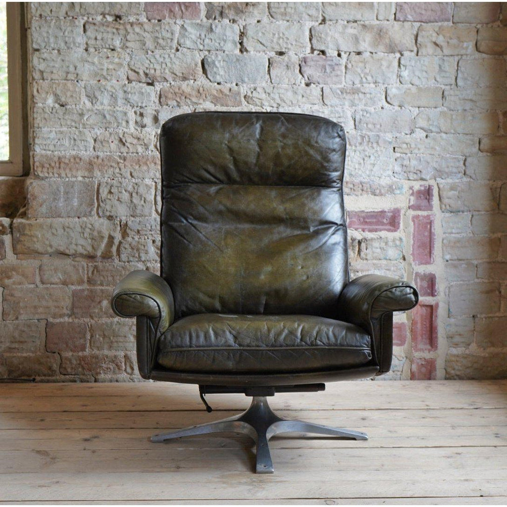 De Sede DS31 High Back Swivel Chair-Mid Century Seating-KONTRAST