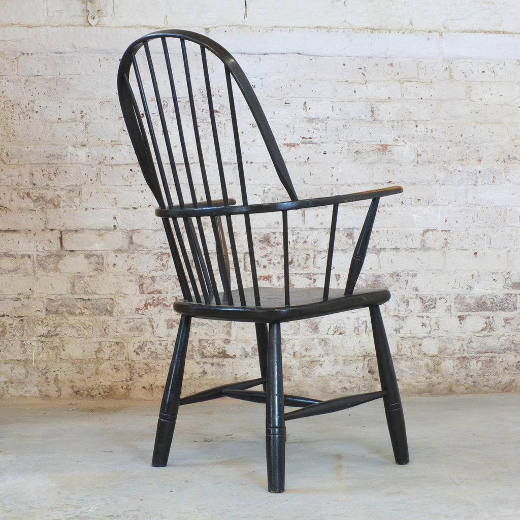 Early 19th century primitive west country hoop back Windsor chair-Antique Seating-KONTRAST