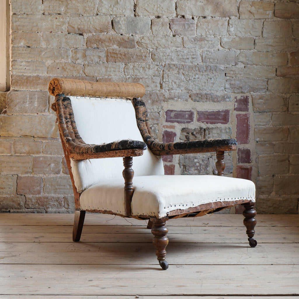 English Open Armchair-Antique Seating-KONTRAST