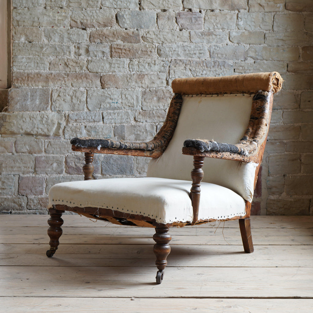 English Open Armchair-Antique Seating-KONTRAST