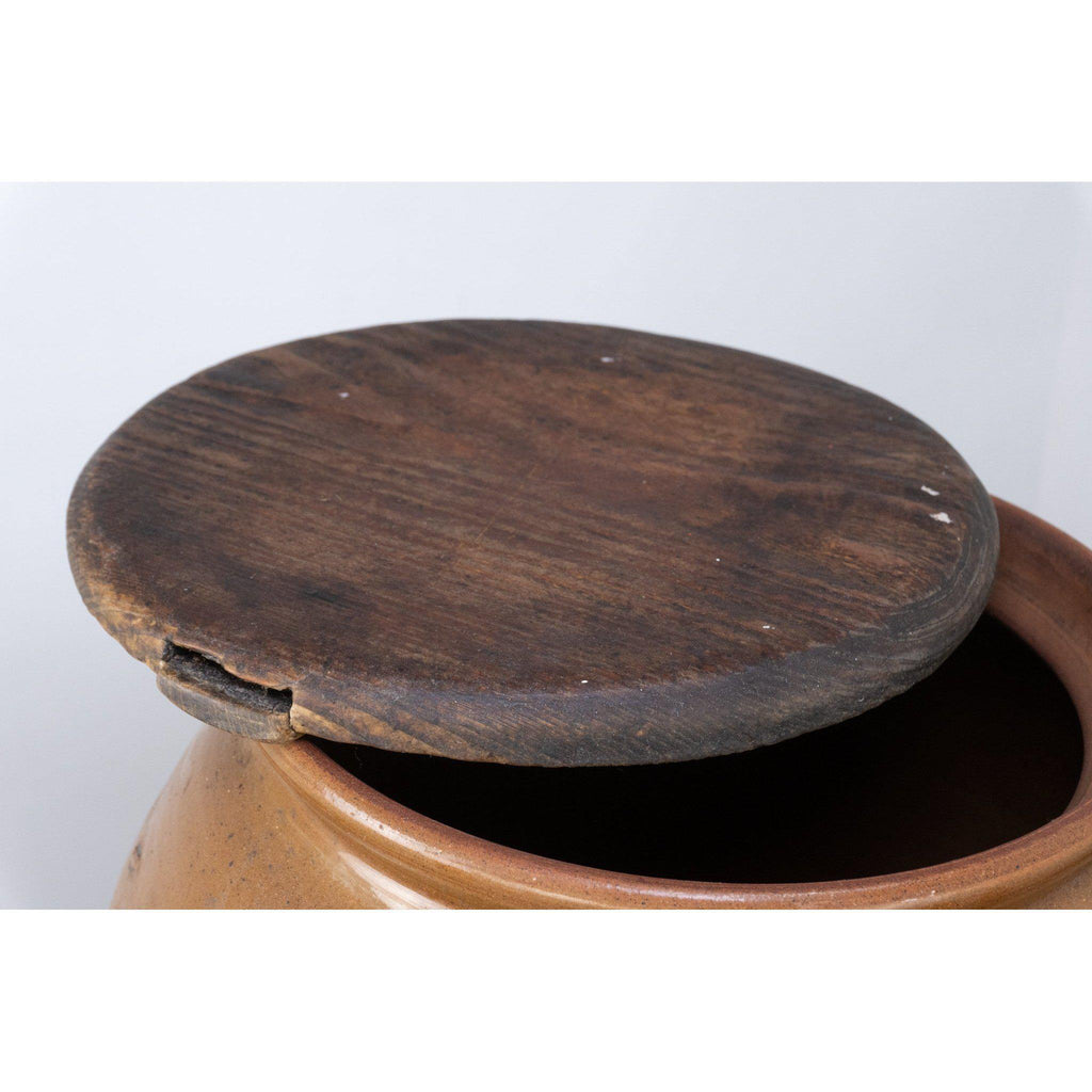 French Stoneware Bread Crock-Antique Decor / Accessories-KONTRAST